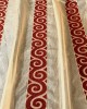 Златисто тънко перде с богат плътен текстил 636