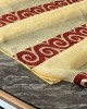 Златисто тънко перде с богат плътен текстил 636